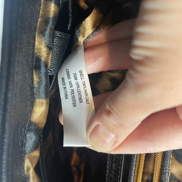 Talbots black calf fur and leather - Picture 5 of 7